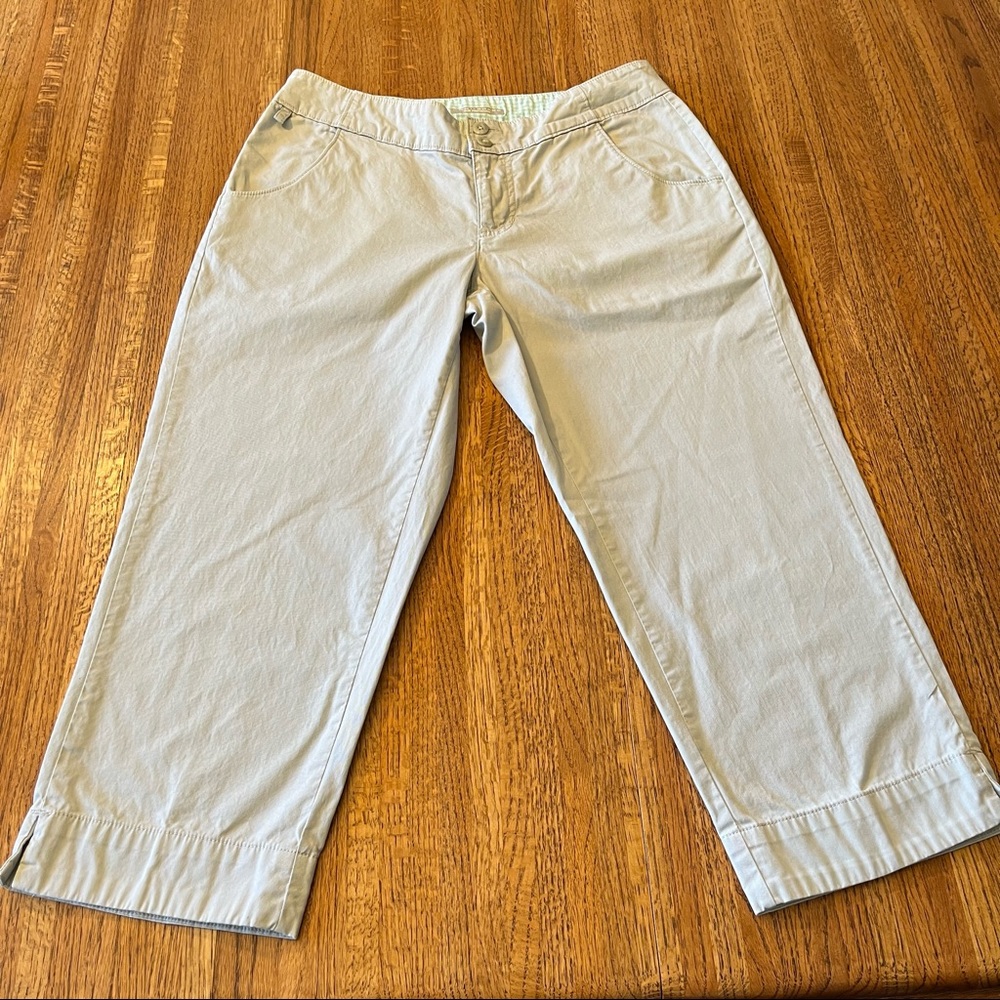 Columbia Cropped Sun Protection Pants Light Blue Size 6